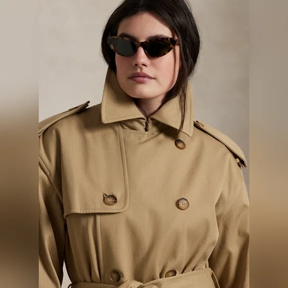 Polo Ralph Lauren Double-Breasted Twill Trench Coat - Picture 5 of 12